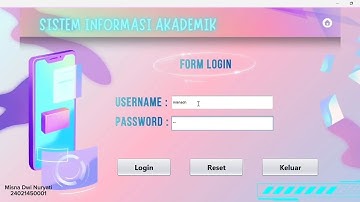 Sistem Informasi Akademik sederhana menggunakan Netbeans