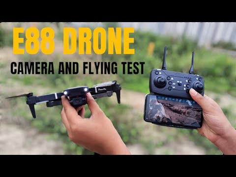 E88 4K Dual Camera Drone Flying | E88 Pro Camera Drone Flying Test and ...