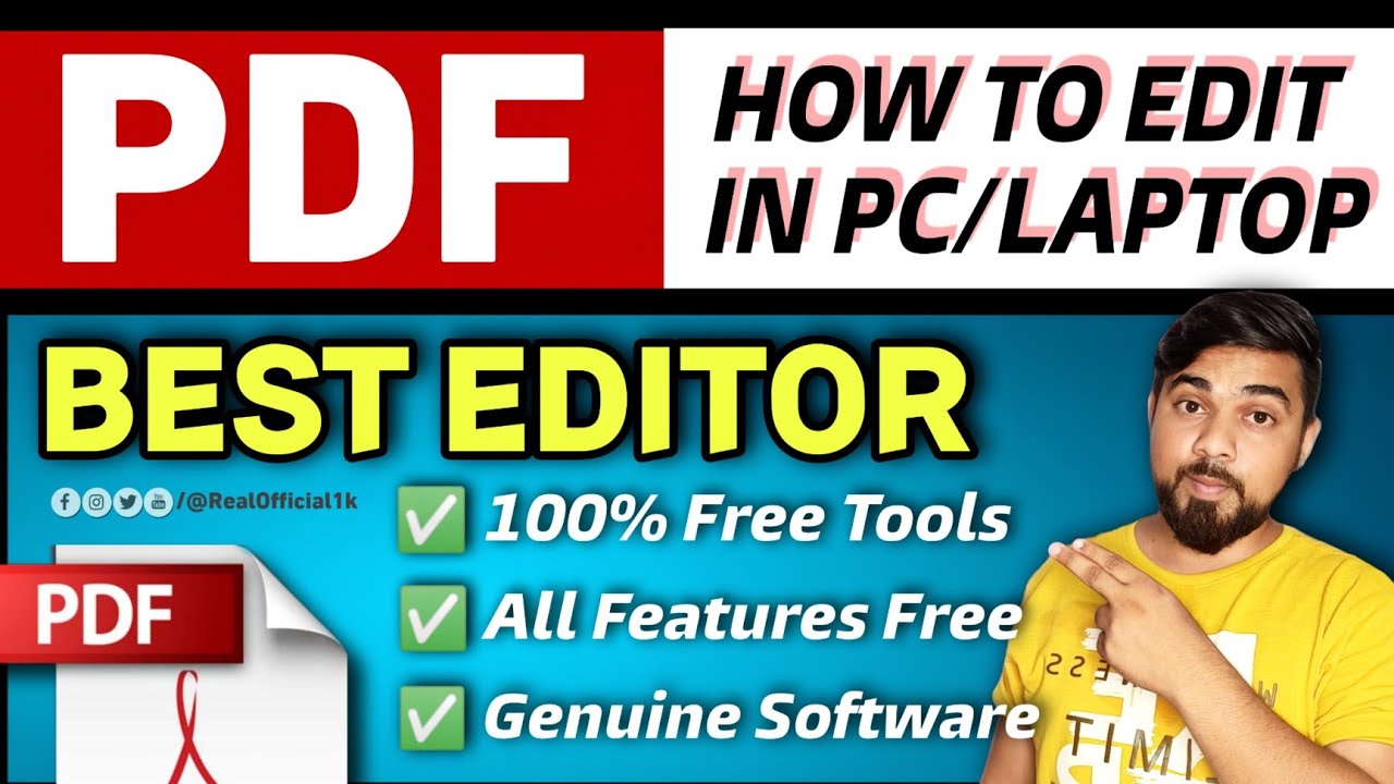 How to edit pdf file on laptop