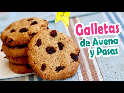 Video: Galletas De Avena Con Canela Y Pasas