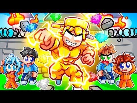 Becoming SUPER GARA to Escape Roblox Prison Hustle!