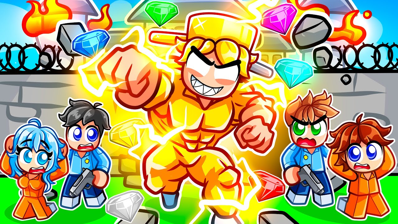 Becoming SUPER GARA to Escape Roblox Prison Hustle!