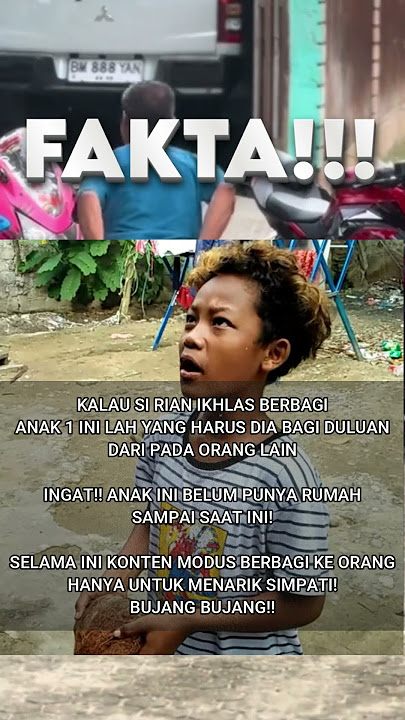 FAKTA RIAN ARIFIN! ANAK INI SAMPAI SEKARANG BELUM PUNYA RUMAH!