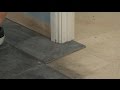 Around Door Casings &amp; Jambs - How to Install a Tile Floor