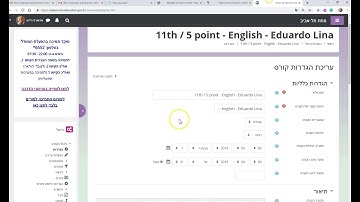 Changing the Language of a Moodle Course