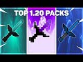 TOP 5 MCPE PVP TEXTURE PACKS! *FPS BOOST* 1.20+ | Minecraft Bedrock