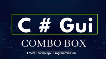 Lec 8 C# GUI ComboBox  in  win form in hindi | urdu