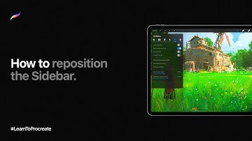 How to reposition the Sidebar in Procreate