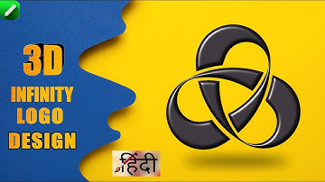 CREATE A 3D METALIC, UNIQUE LOGO of INFINITY | Beginner guide