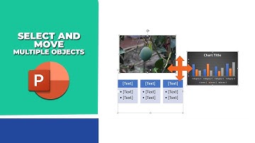 how to select and move multiple objects in PowerPoint