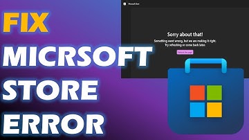 Solved "Sorry about that! Something went wrong but we are making it right" Microsoft Store error
