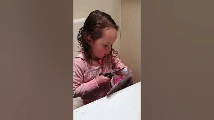 Amazing 3 year old catalogue cutting skills!