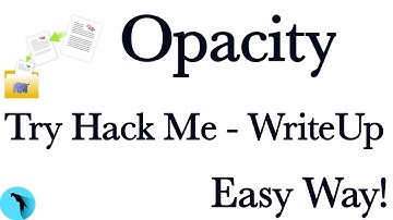 Opacity TryHackMe WriteUp | rradhasan