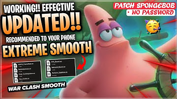 Updated Config ML Anti Lag Extreme Smooth 60FPS + Ping Booster Patch SpongeBob - Mobile Legends