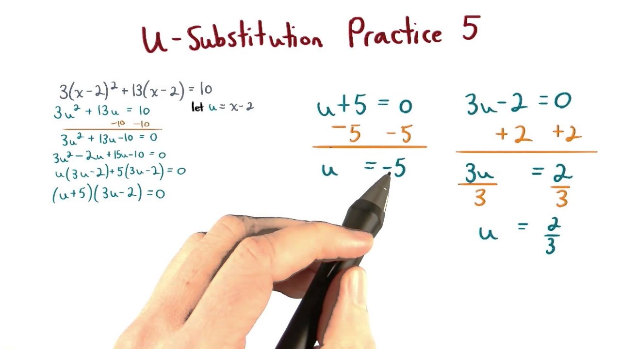 U substitution questions