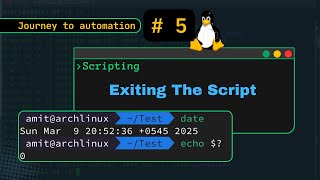 Exiting a Script : $?, exit, and Modulo 256 Explained! #shellscripting5 #bashscripting #learnlinux