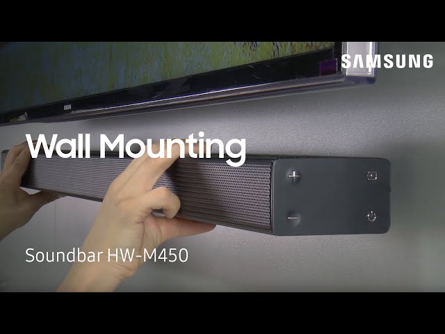Hurtig stabil Blodig How To Wall Mount Your HW-M450 Flat Soundbar | Samsung US - YouTube