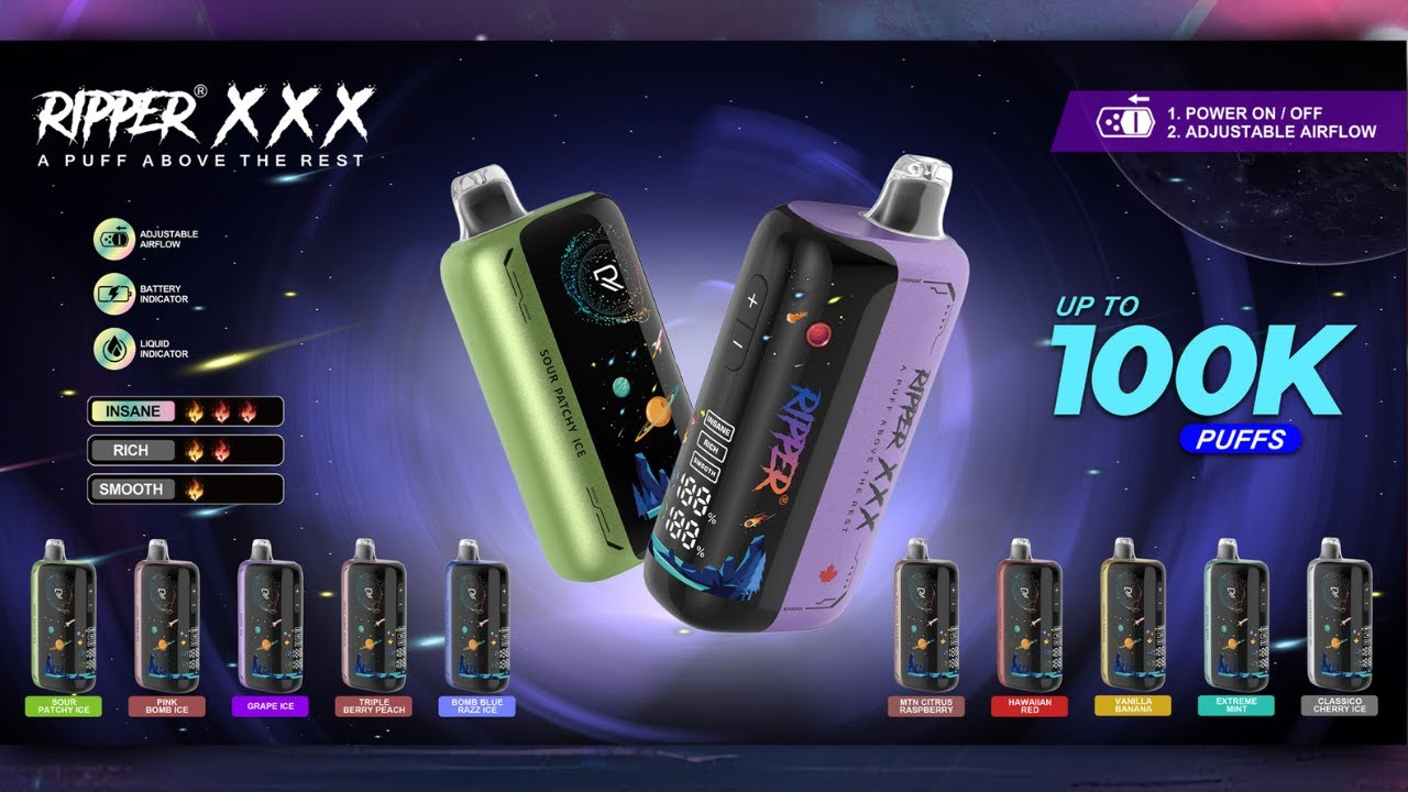 Ripper XXX – 100K Puffs, Zero Limits 🚀