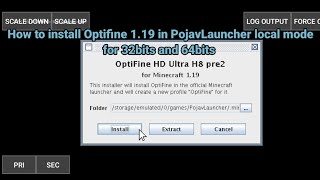 How to install Optifine 1.19 in PojavLauncher local mode for 32bits and 64bits (outdated) @NickyTheMiner