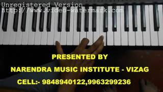 Raag Chakravakam on keyboard కీబోర్డు పై రాగ సంచారం చేయు పద్ధతి(చక్రవాకం రాగం)