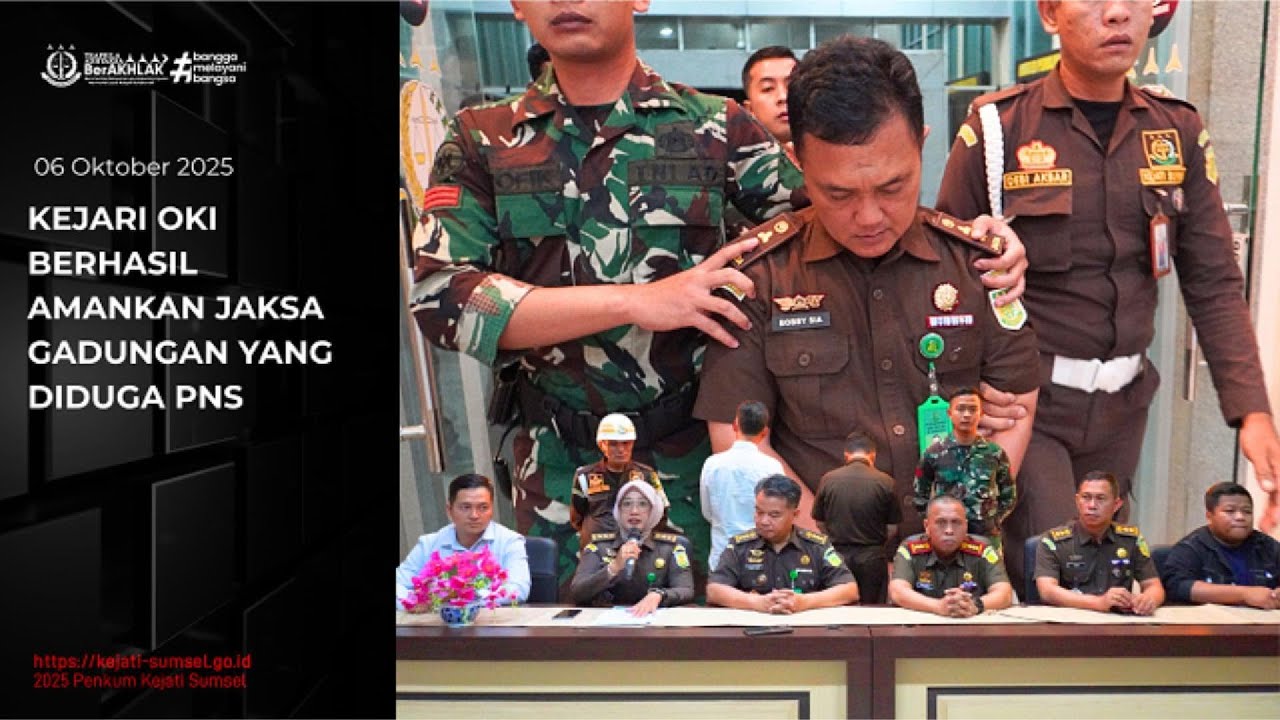 KEJARI OKI BERHASIL AMANKAN JAKSA GADUNGAN YANG DIDUGA PNS