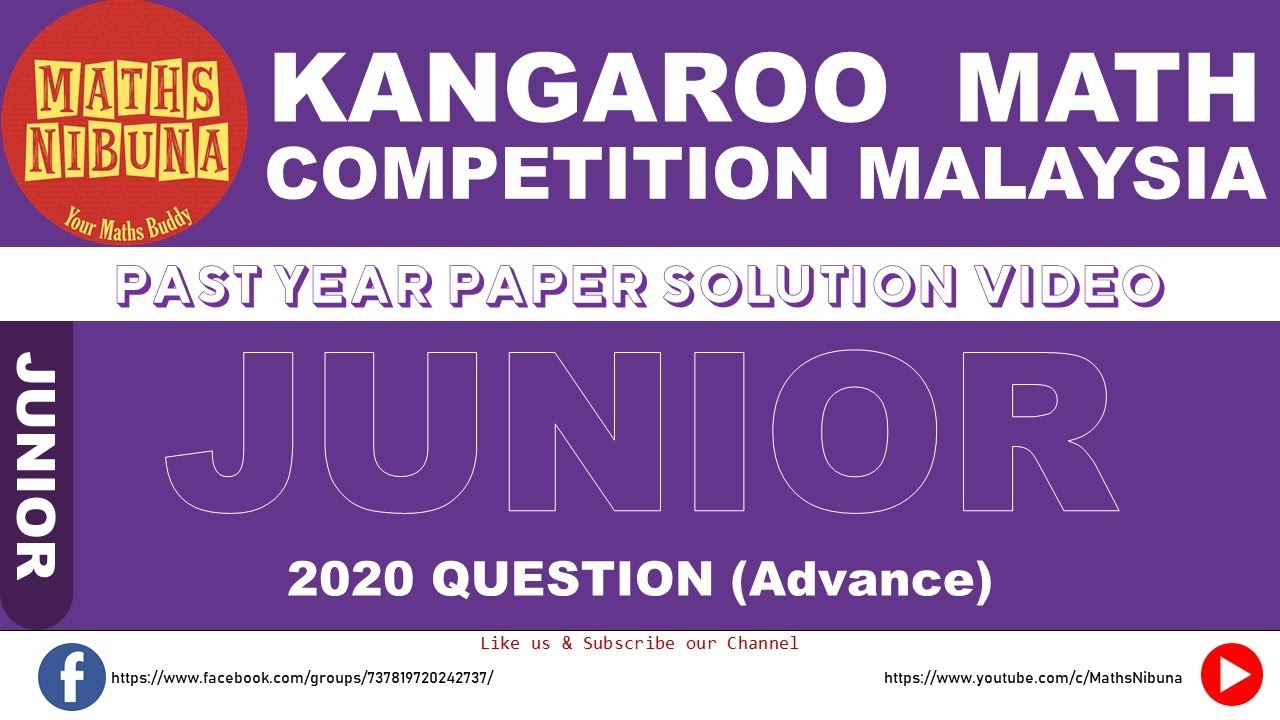 Kangaroo Math - Junior 2020 (Advanced) - Question 26 to 30 - YouTube