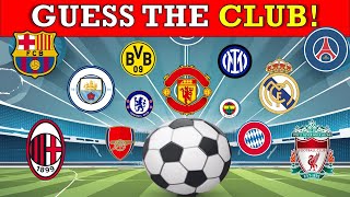 Guess the Football(soccer) Club | European Team Logo Quiz