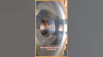 Wire electrical discharge machining or EDM process #manufacturing