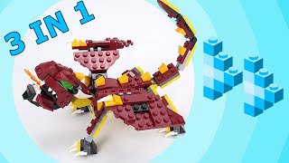 Fast Forward Building All 3 IN 1 Mythical Creatures [Lego 31073]