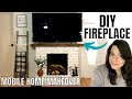 DIY FIREPLACE | MOBILE HOME MAKEOVER/UPDATE | FAUX BRICK | MOBILE HOME RENOVATION |ALL THINGS JESSIE