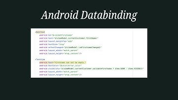 Android databinding