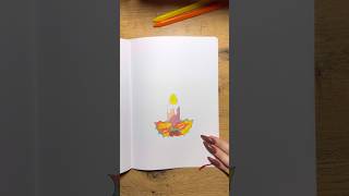 Drawing candle 🕯️ with Thread 🧵