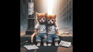 Very Poor Crying Orange Kittens Beg for Food, Love, and Kindness 💔🐾 | Heartbreaking Compilation