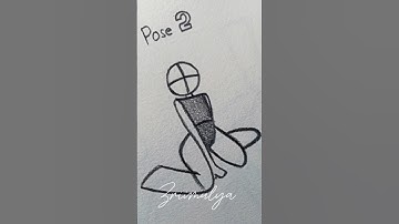 How to draw sit poses #stickman #drawing #art #tutorial #youtubeshorts #howtodraw