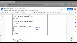 Multiply Whole Number by a Fraction ... Mod 5 Lesson 23