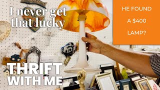He FOUND a 400 LAMP At The THRIFT STORE Thrifting For Profit