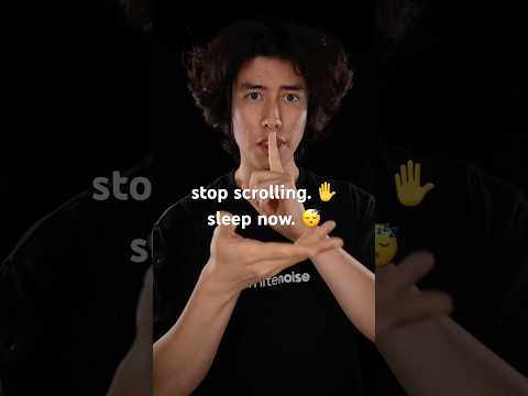 スクロールをやめて✋もう寝なさい。😴 #asmr
