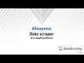 Aliexpress.com Data Scraper - Product, Sales