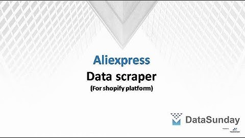 DataSunday.com - Aliexpress Data Scraper, Product & Sales for shopify platform