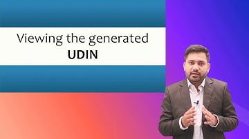 Unique Document Identification Number - UDIN