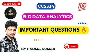 Big Data Analytics | Important Questions | CCS334 | Anna university R2021 in Tamil