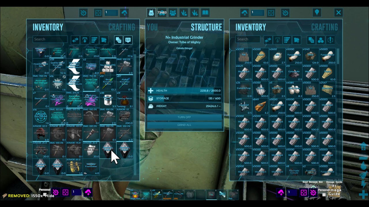 ARK OMEGA Boss Player Rank on Foot