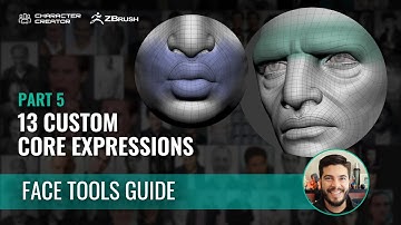 Easy Facial Rig in ZBrush with Face Tools (5/7): The Power of Custom Expressions in Face Tools