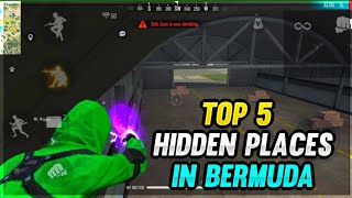 Top 5 Hide Places In Bermuda || free fire Hiding Places in Tamil || FF Master Tamizhan