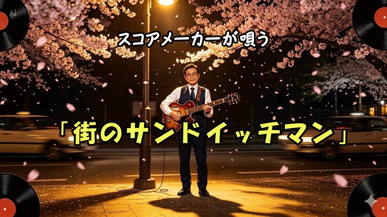 【昭和歌謡】街のサンドイッチマン(スコアメーカー・歌唱&伴奏+α)