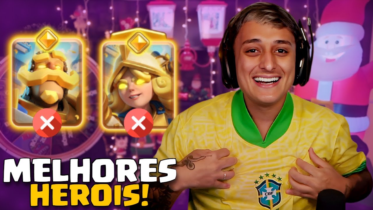 DONA ESCOLHEU OS MELHORES HERÓIS PARA PEGAR CAMPEÃO NO CLASH ROYALE 👑
