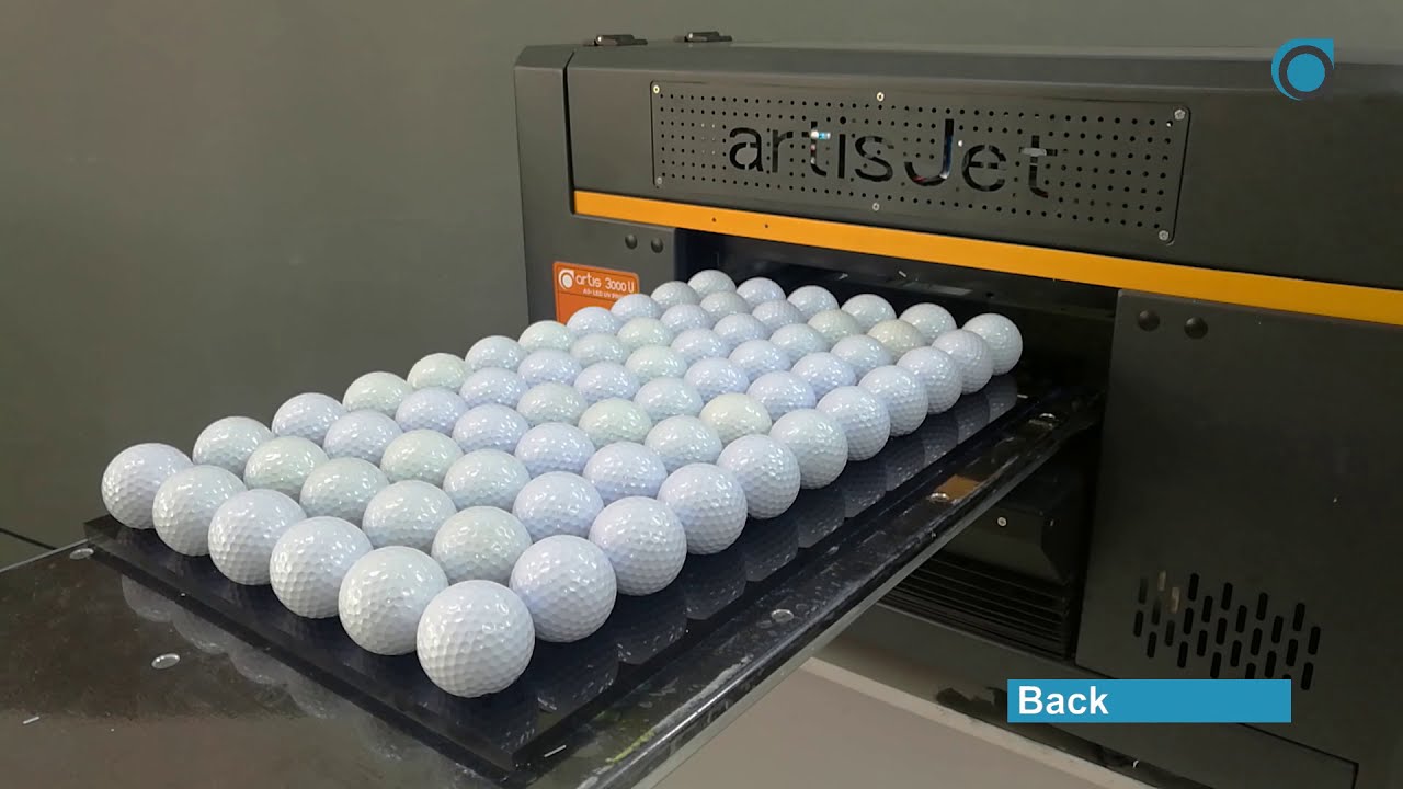 Personalized Golf Balls Printing with custom jig artis 3000U YouTube