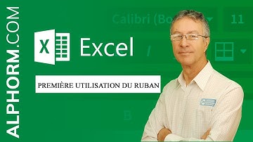 Première utilisation du ruban sous Excel 2019 - Vidéo Tuto