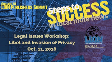 Libel & Privacy Law: How Journalists and Publishers Can Reduce Risk