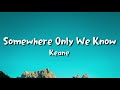 Keane - Somewhere Only We Know (lyrics)